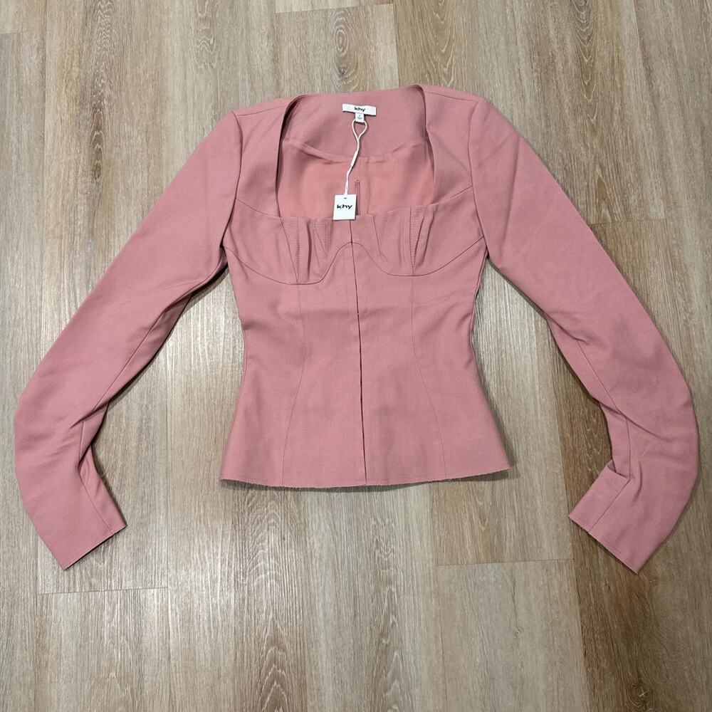 Khy long sleeve corset top